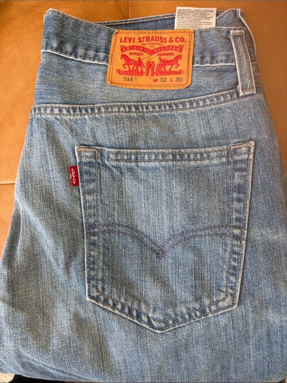 Levi's 514 Light Blue Slim Straight Jeans
